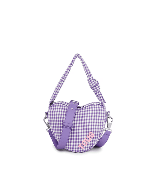 Crossbody Coração Carol Vichy Roxo  - Tous  