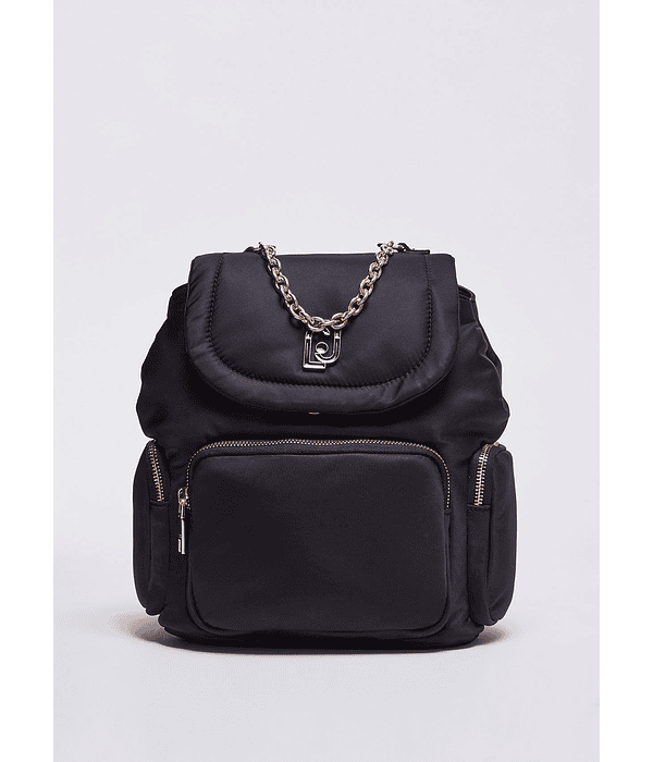 Mochila Acolchoada com Strass Preto - Liu Jo