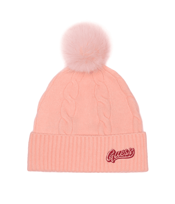 Gorro com Pom Pom Marion Rosa - Guess 