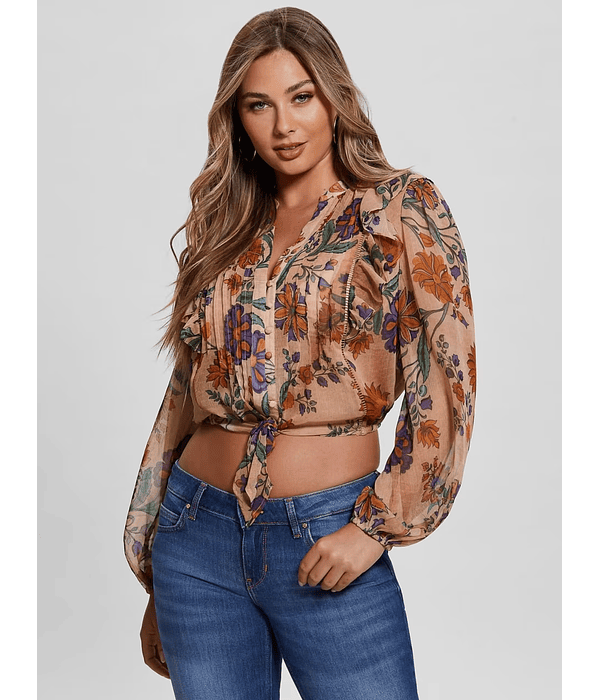 Blusa Dionne Floral Nude - Guess 