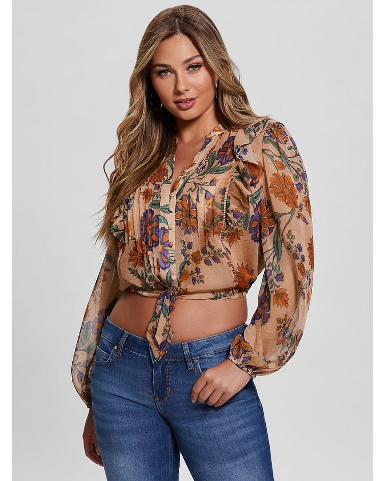 Blusa Dionne Floral Nude - Guess 