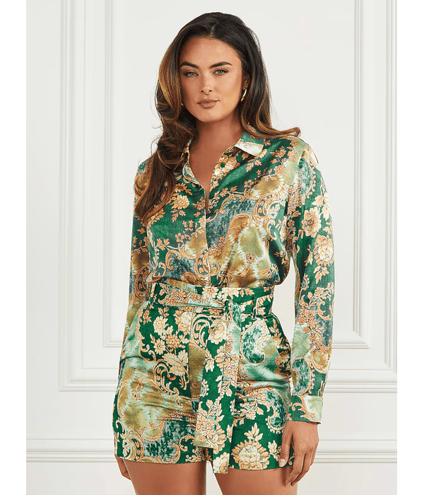 Camisa Clássica Heirloom Verde - Guess Marciano  