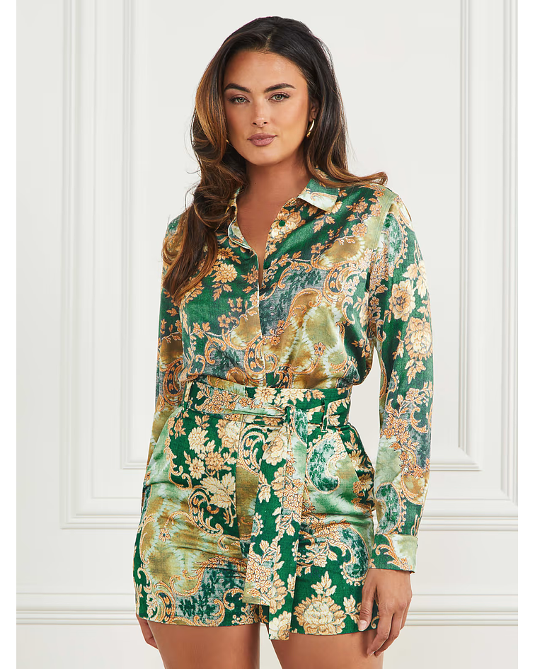 Camisa Clássica Heirloom Verde - Guess Marciano  