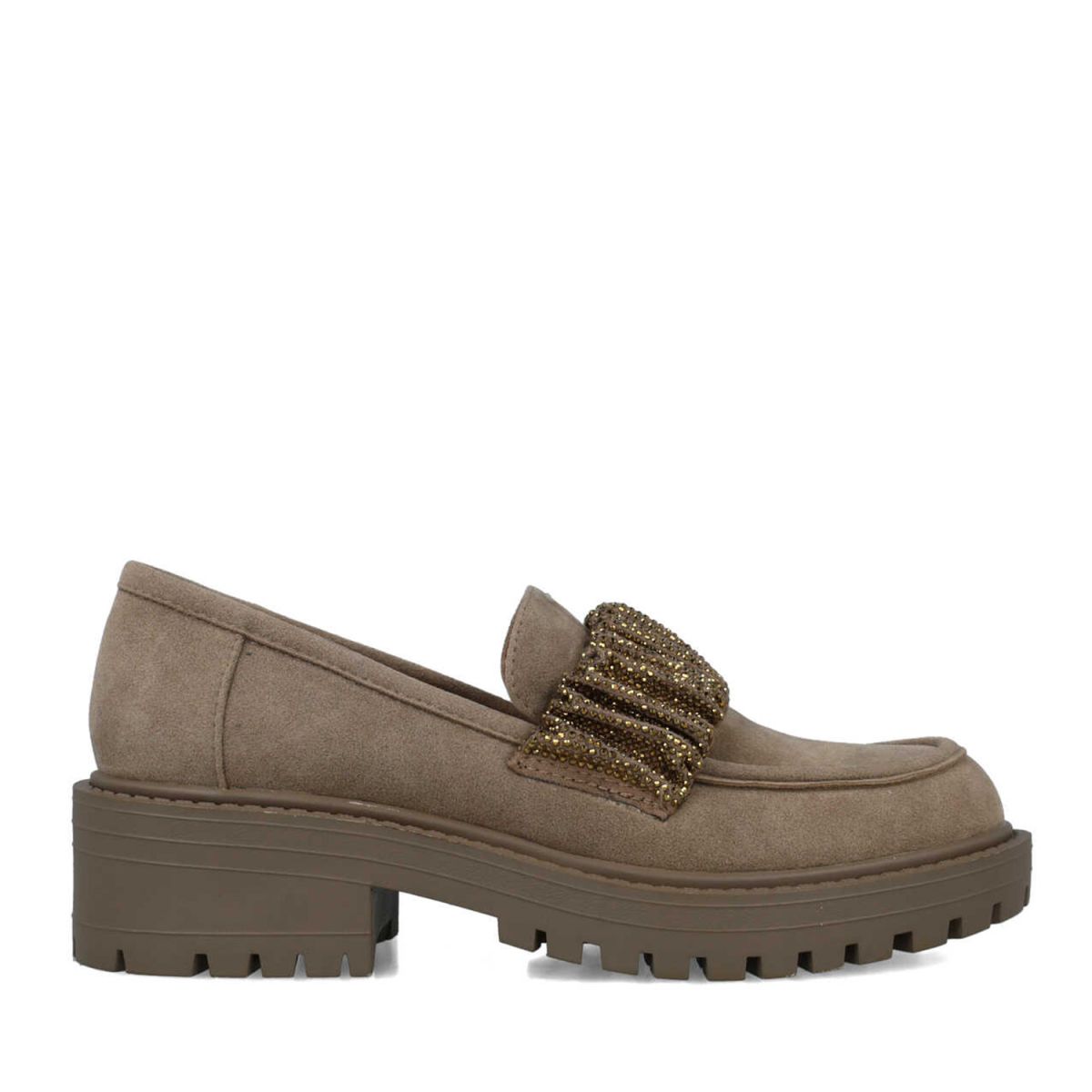 Loafer em Suede Aventino Taupe - Menbur 1