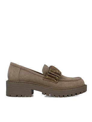 Loafer em Suede Aventino Taupe - Menbur