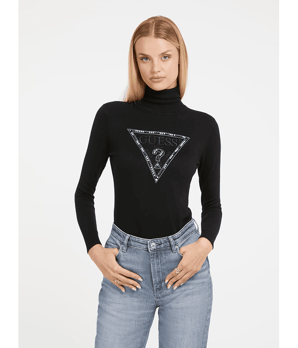 Camisola de Gola Alta Gisele Preto - Guess