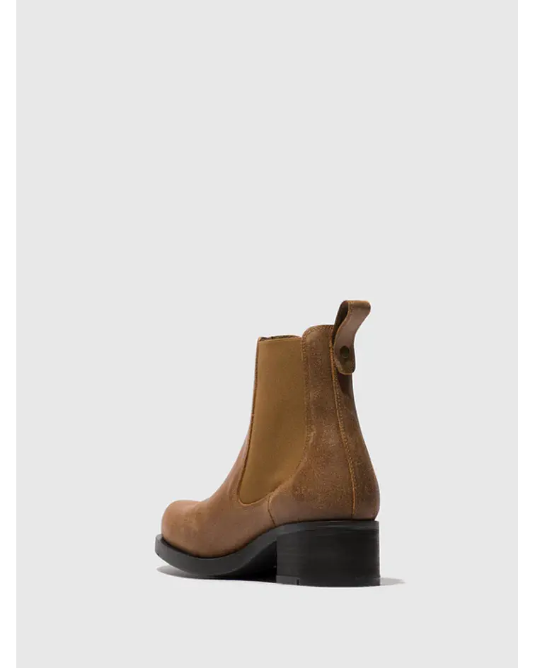 Bota em Pele Rana Camel - Fly London
