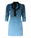 Vestido Curto Azul Pitton - SAHOCO
