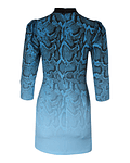 Vestido Curto Azul Pitton - SAHOCO