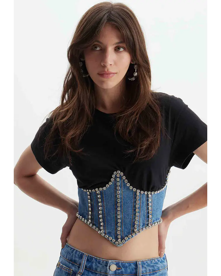 Corset Estampado Street com Logomarca