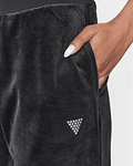 Calças Couture Jogger em Veludo Preto - Guess