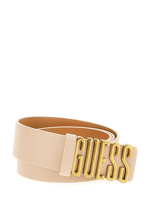 Cinto Donna Logo Bege - Guess