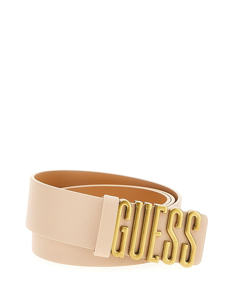Cinto Donna Logo Bege - Guess