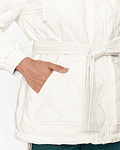 Casaco Acolchoado Quilted Logo Branco - Guess