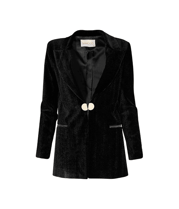 Blazer Veludo Preto - SAHOCO