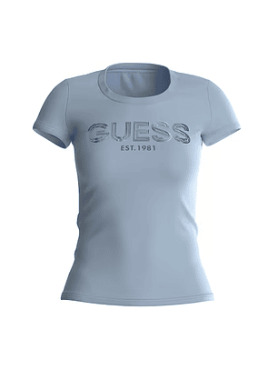 T-shirt Bold Logo Azul - Guess