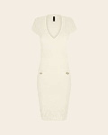 Vestido em Malha Penelope Logo Branco - Guess Marciano