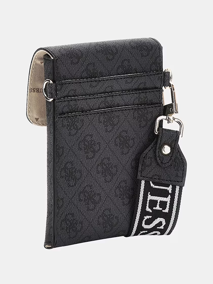 Bolsa para Telemóvel e Cartões Latona Logo Preto - Guess 2