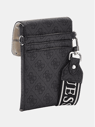 Bolsa para Telemóvel e Cartões Latona Logo Preto - Guess