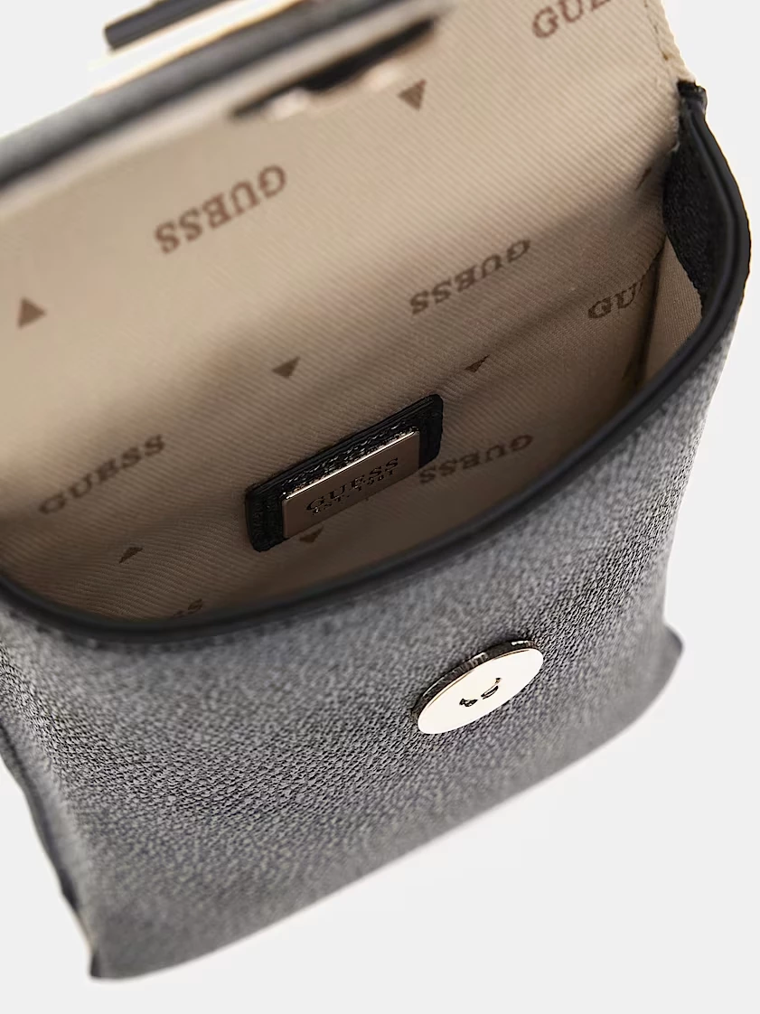 Bolsa para Telemóvel e Cartões Latona Logo Preto - Guess 3