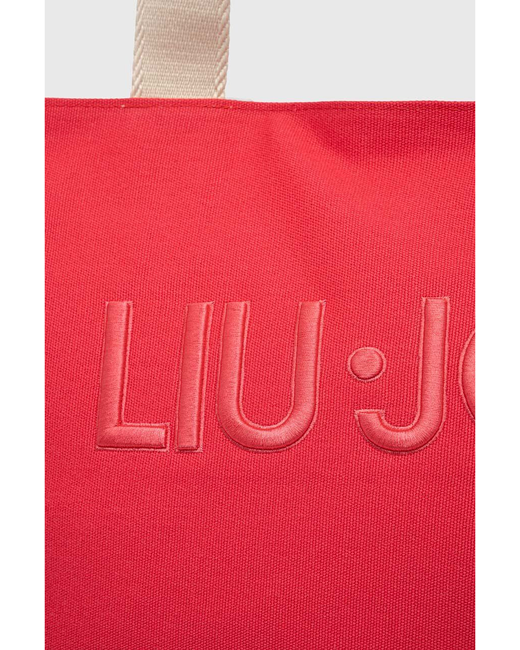 Mala de Mão / Mala de Ombro em Canvas Vermelho - Liu Jo