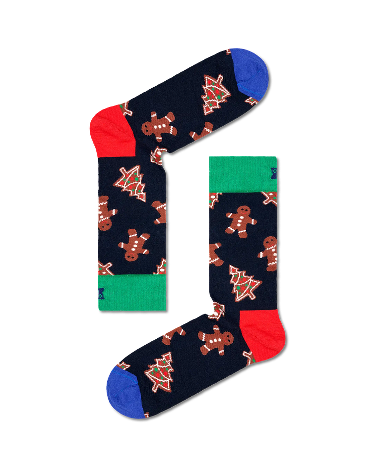 Pack Meias Gingerbread Cookies Caixa Presente - Happy Socks 