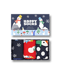 3-Pack Meias Snowman Caixa Presente - Happy Socks