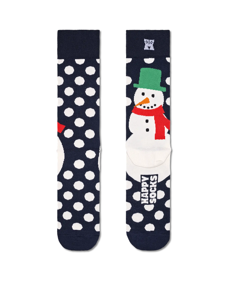 Meias Jumbo Snowman Azul Escuro - Happy Socks
