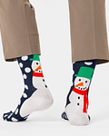 Meias Jumbo Snowman Azul Escuro - Happy Socks