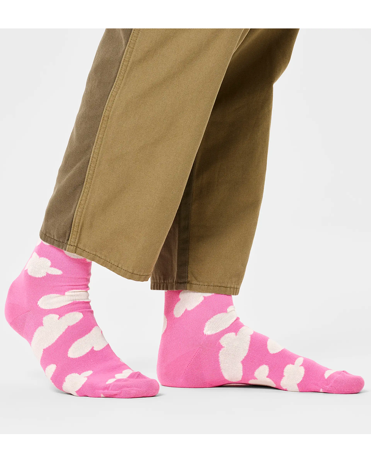 Meias Cloudy  Rosa/Branco - Happy Socks