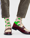 Meias Caracois Snail Bege/Verde - Happy Socks