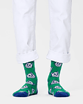 Meias Gatos Verde/Azul - Happy Socks