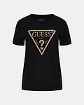 T-shirt Triângulo Gold Preto - Guess 