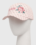 Boné com Flor Logo Rosa - Guess
