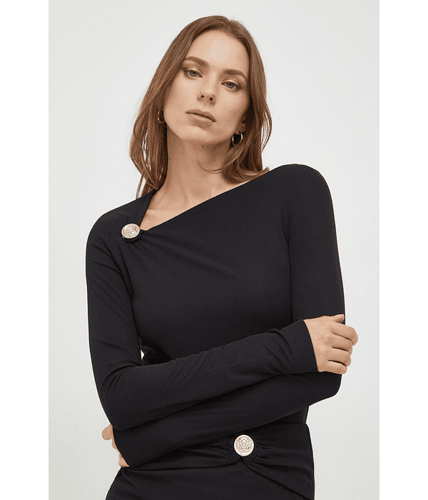 Camisola Canelada Febe Preto - Guess