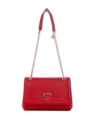 Crossbody/Mala de Ombro com Aba Noelle Vermelho- Guess