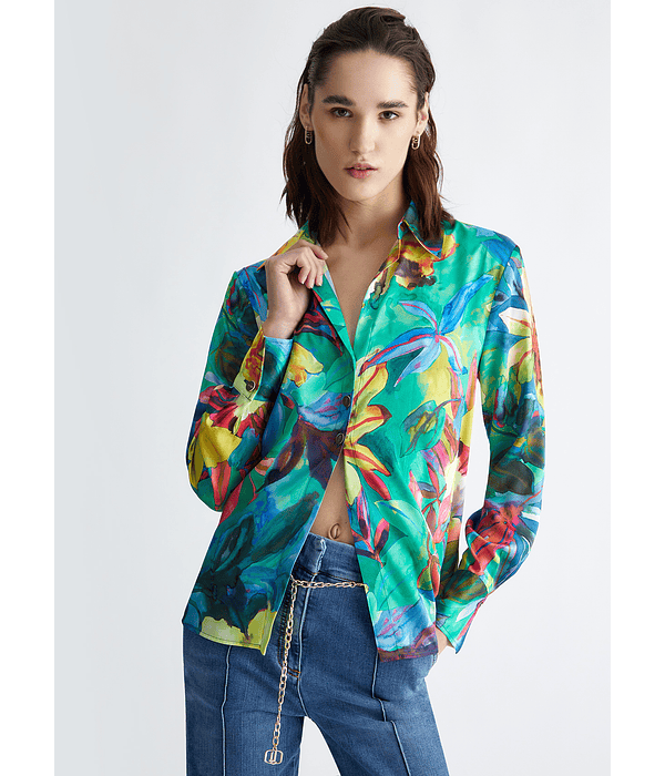 Camisa Padrão Floral Multicolor - Liu Jo