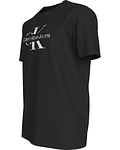 T-shirt com Logo Estampado Preto - Calvin Klein