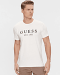 T-shirt Lettering Creme - Guess