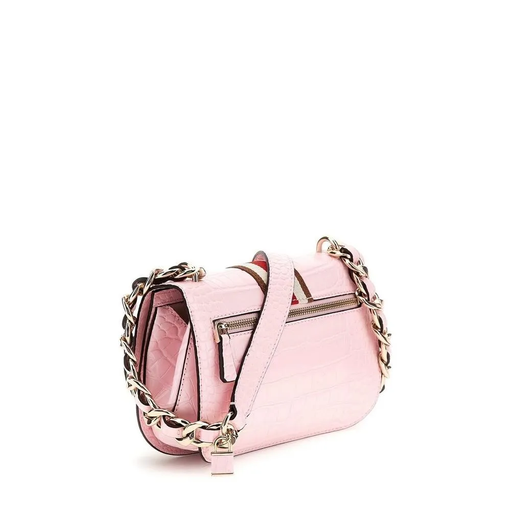 Crossbody Nelka Estampado Crocodilo Rosa Claro - Guess  2