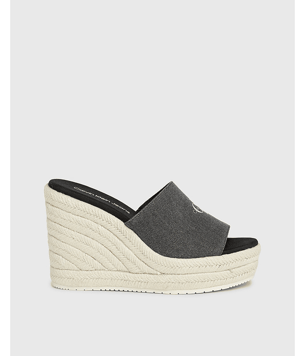 Sandálias Wedge Rope Preto - Calvin Klein