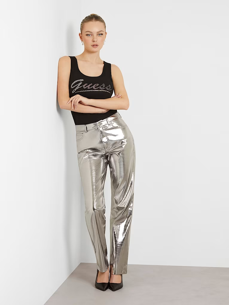 Top Canelado com Logo Preto - Guess 4
