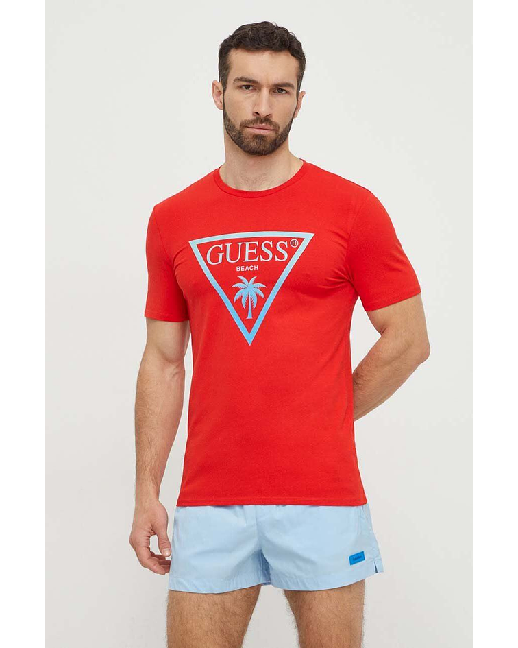 T-shirt Logo Triângulo Vermelho - Guess