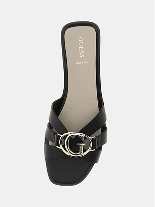 Chinelo Rasteiro Symo Preto - Guess