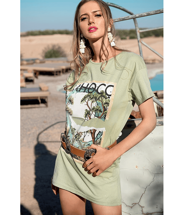 Vestido / T-shirt Selva Verde - SAHOCO 