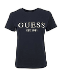 T-Shirt Nyra Logo Azul Escuro - Guess