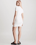 Vestido com Logo Branco - Calvin Klein