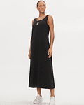 Vestido Comprido com Alças Preto - Calvin Klein
