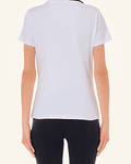 T-shirt com Padrão em Strass Branco - Liu Jo