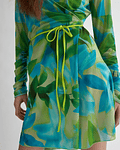 Vestido Padrão Floral Verde - Liu Jo